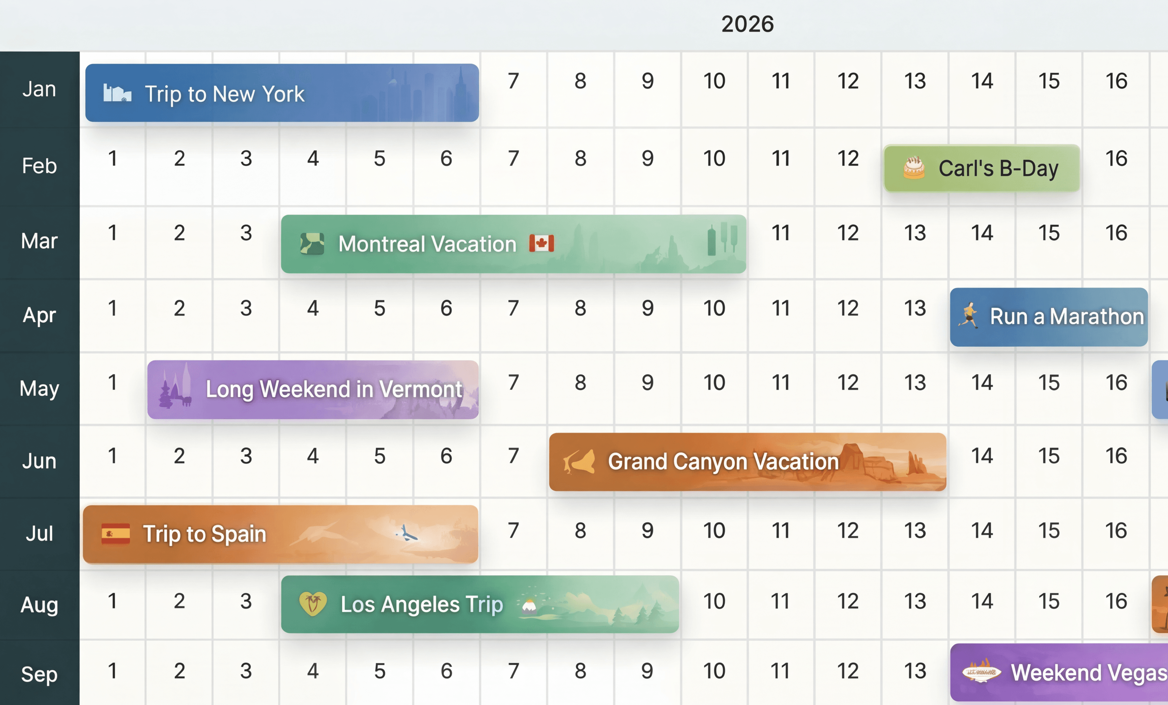 VivaCalendar Screenshot